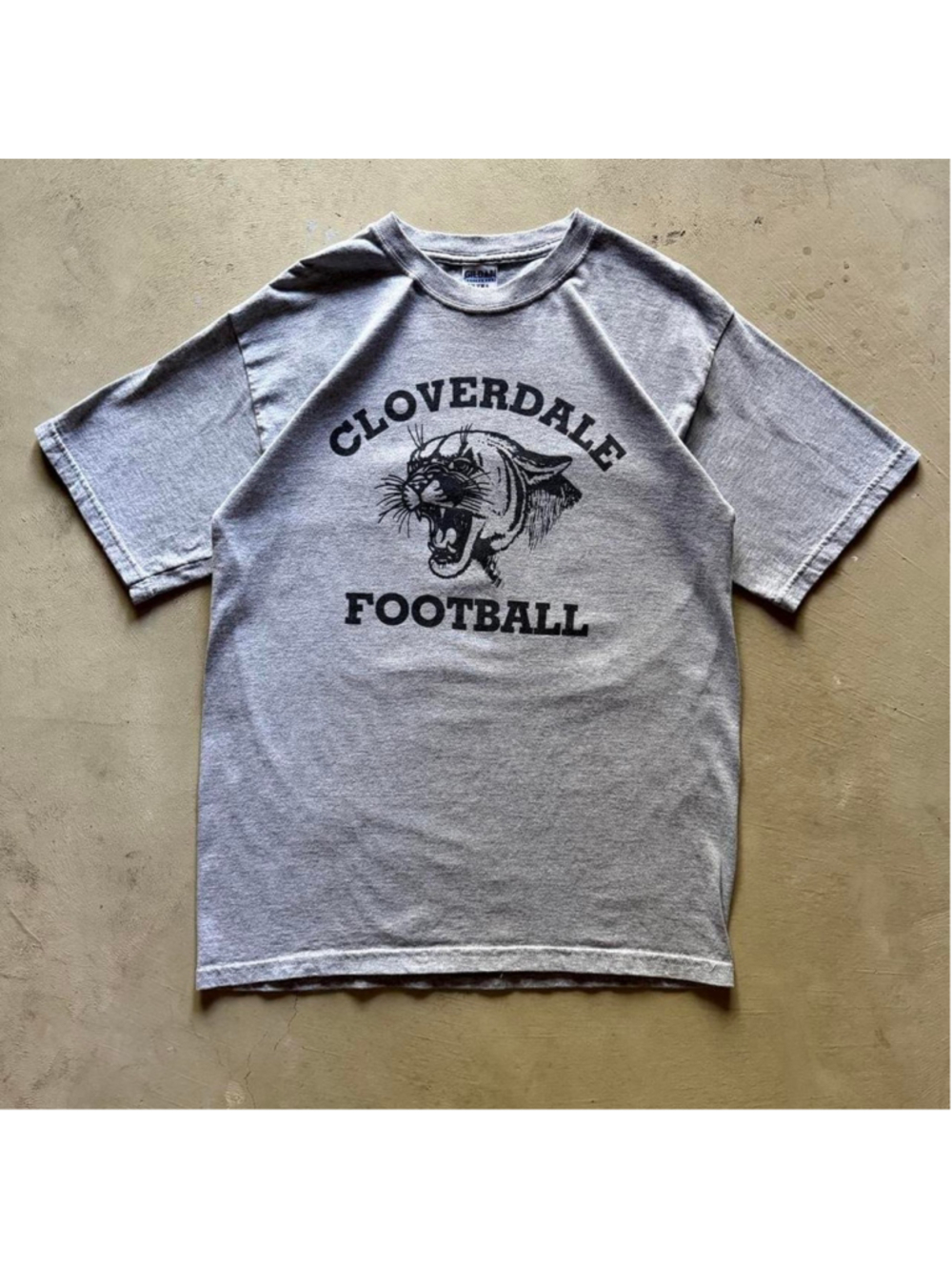 y2k 2000s cloverdale football collegiate varsity graphic tshirt